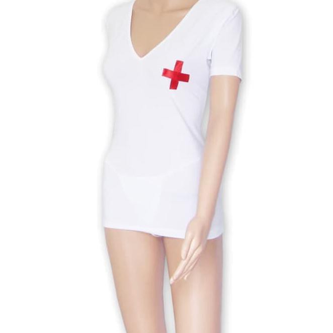 8E5Q JESSA SEXY LINGERIE COSTUME NURSE KOSTUM SUSTER SEKSI COSPLAY BIG SIZE HUNX