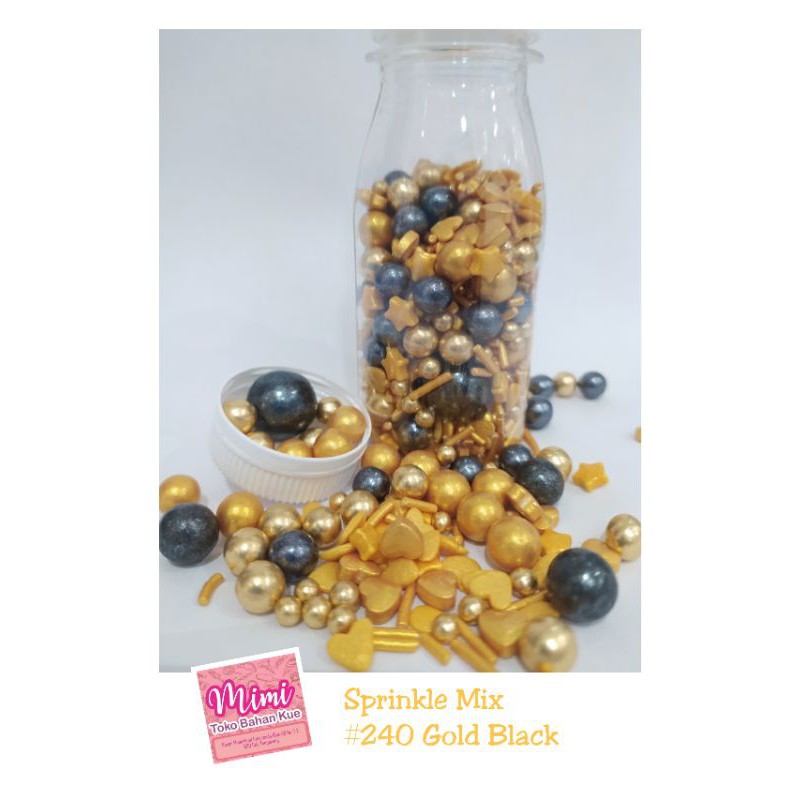 

Sprinkle Hiasan Cake 50gr BLACK GOLD #240