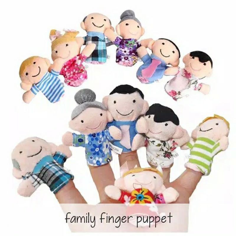 Family Finger Puppet / Mainan Boneka Jari Tangan Keluarga/ Mainan Edukasi Anak