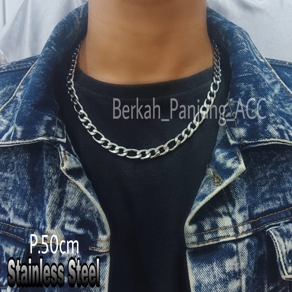 KALUNG COWO RANTAI KEREN KEKINIAN perhiasan super berkelas fashion korea anti karat dan anti luntur