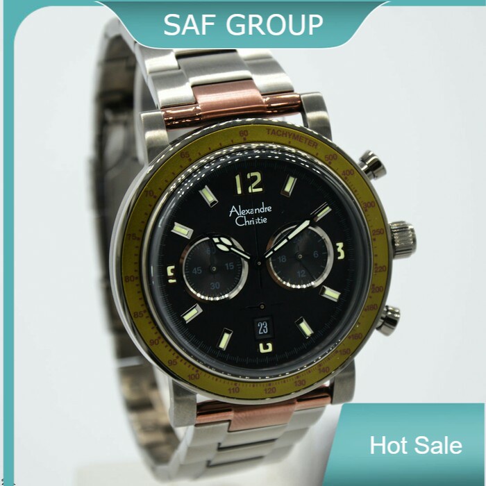 JAM TANGAN PRIA ALEXANDRE CHRISTIE AC 6478 / AC6478 GREY RING GREEN ORIGINAL by plp