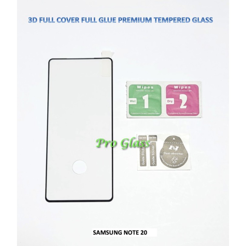 Samsung Note 20 / Note 20 ULTRA FULL COVER FULL GLUE Premium Tempered Glass