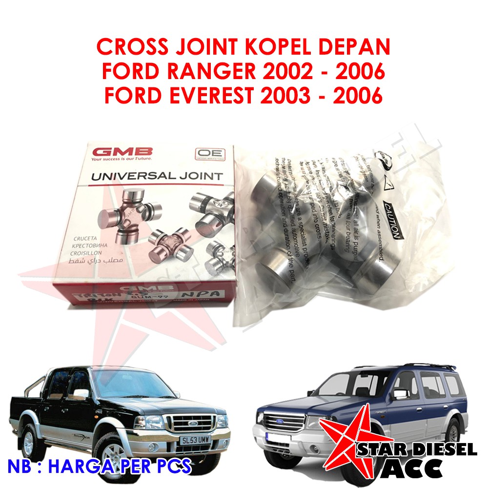 CABANG 4 KOPLING FORD RANGER DEPAN SILANG 4 CROSS JOINT FORD EVEREST DEPAN OLD