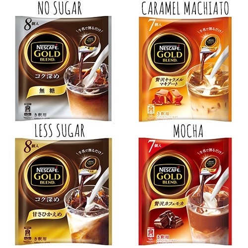 

Nescafe Gold Blend Potion Less Sugar Mocha 8 Capsul