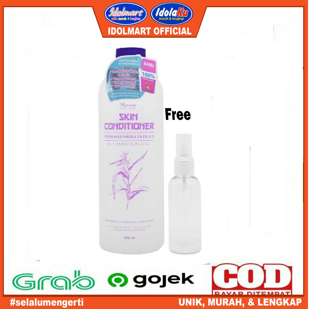 IDOLMART Autumn Skin Conditioner with Hatomugi Extract 500ml free botol spray Original BPOM HATOMUGI Idolmart Surabaya