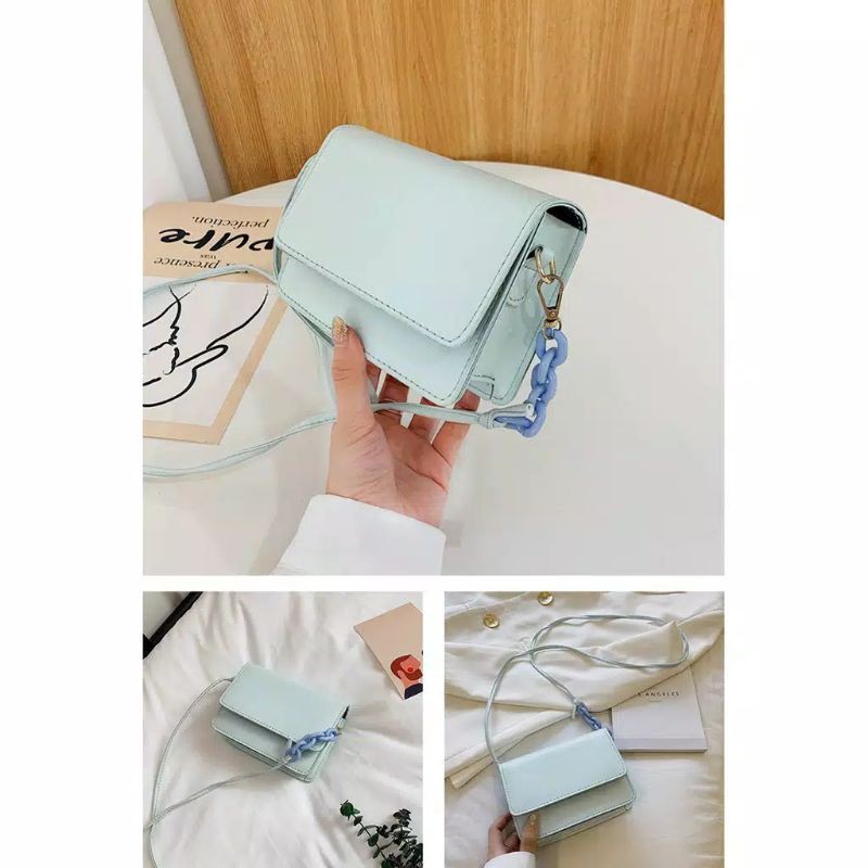 Medan Termurah KD029 Tas wanita selempang mini kotak satchel import