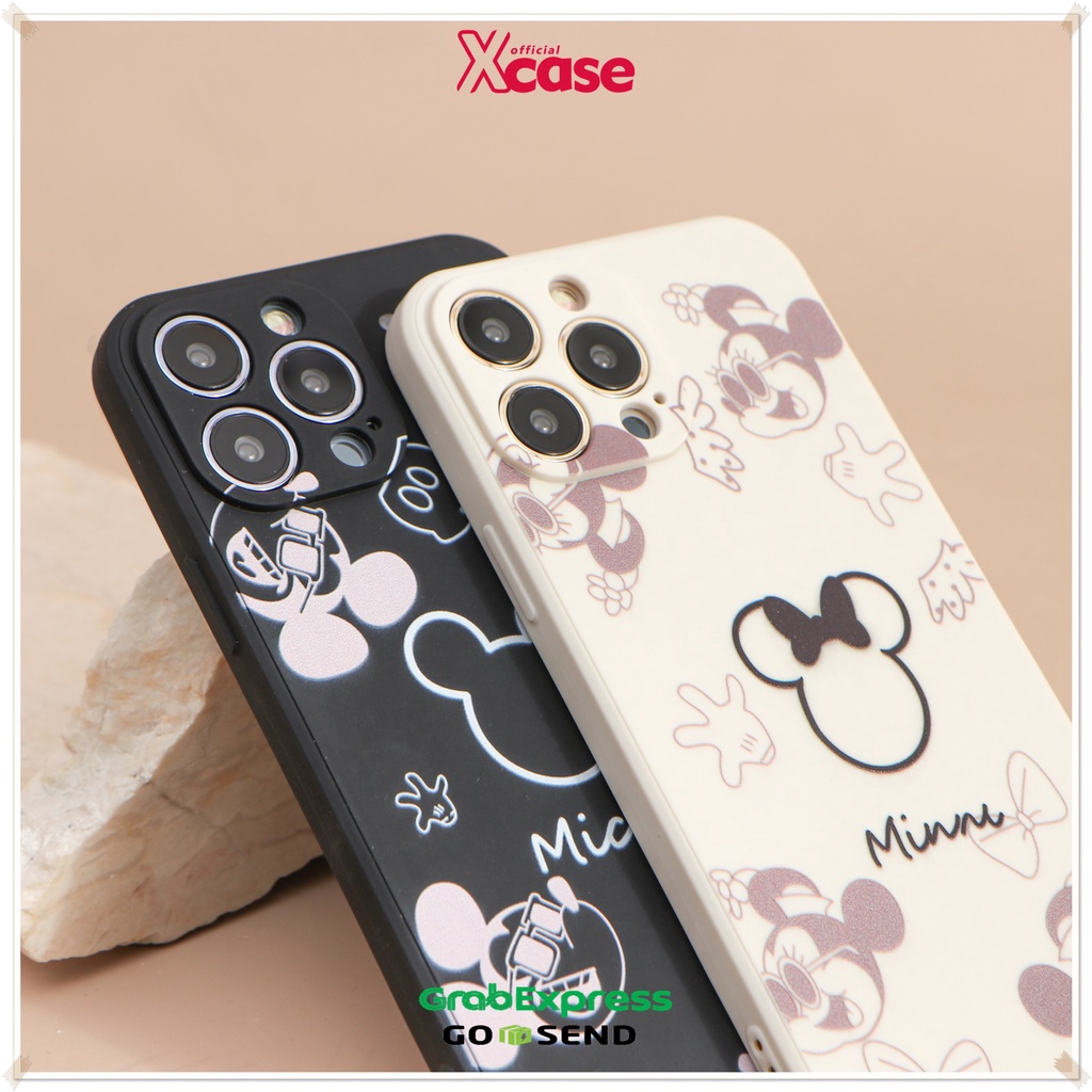 Soft Case Edge Miki Mini Cartoon Full Lens Cover Case iPhone 7 8 SE 7+ 8+ X XR XS 11 12 13 MINI PRO MAX