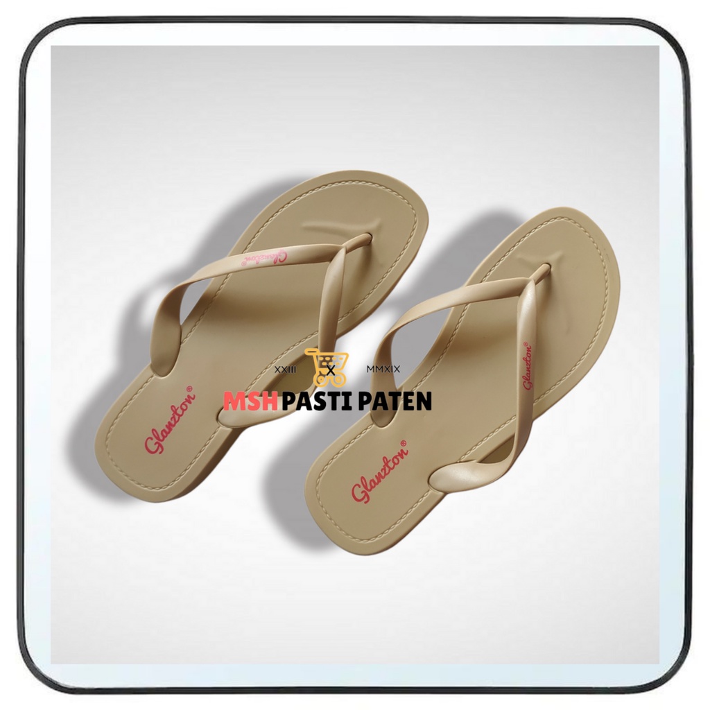 Sandal jelly wanita tebal merk glanzton jlt-L1861 ukuran 37-41 Sandal wedges Sandal impor