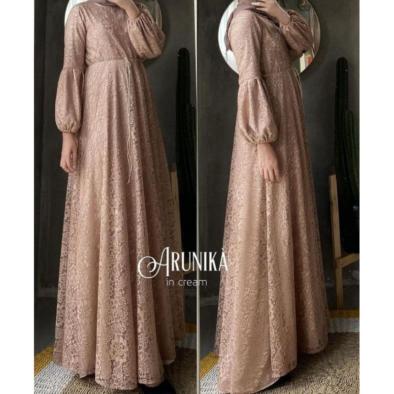 GAMIS ARUNIKA DRESS FULL BRUKAT/ DRESS BRUKAT CORNELLY/ GAMIS BRUKAT