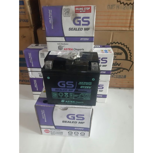 Jual AKI GS GTZ6V ( Asli GS no 1 dari Astra ) | Shopee Indonesia