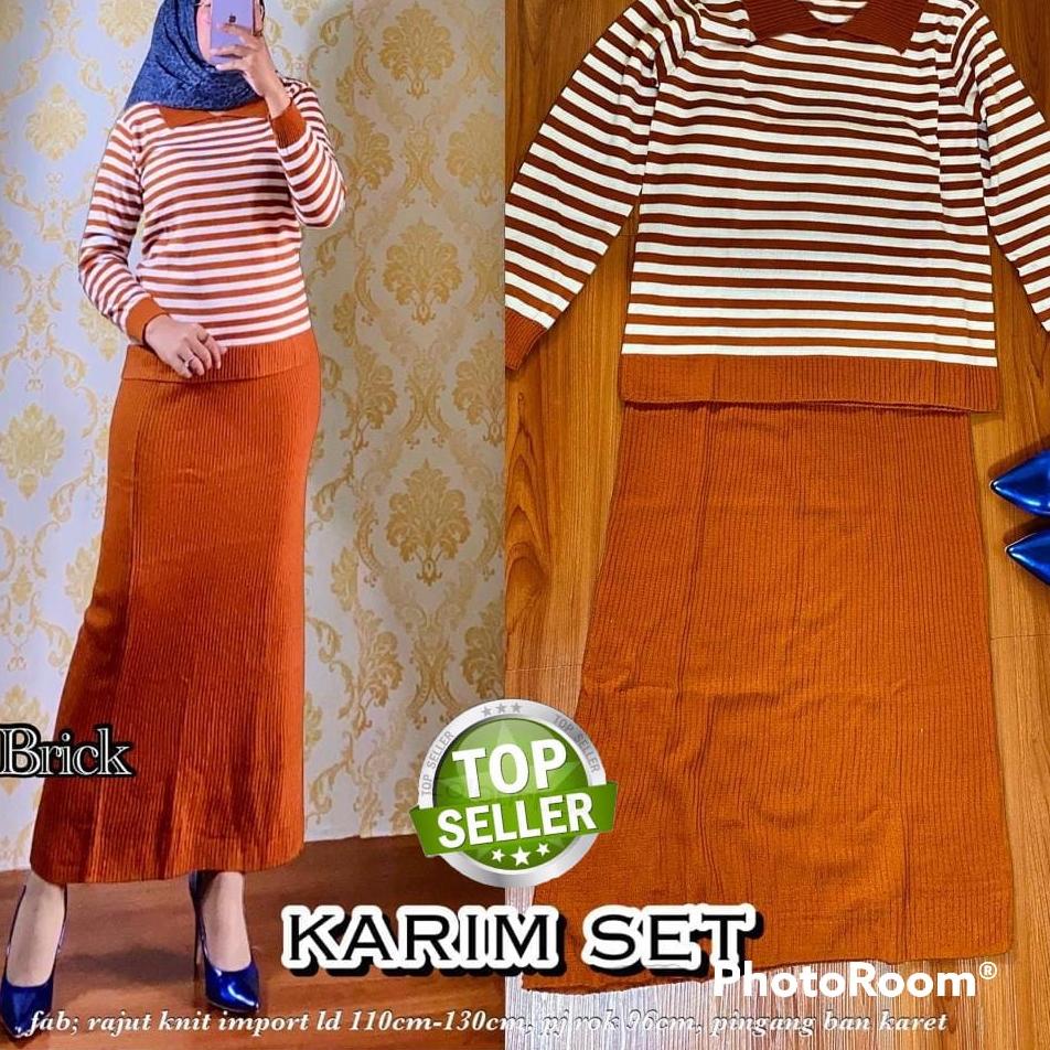 Hot Sell.. One set rajut salur import | Setelan rajut import wanita | Setelan rajut import premium |