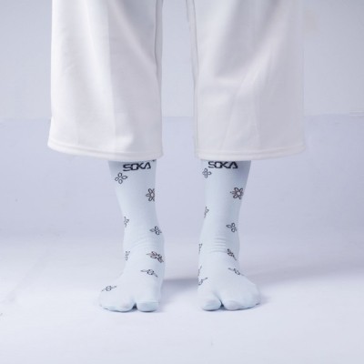 Kaos Kaki Wanita Murah / SOKA Sock Essentials Motif FLOWER / Kaos Kaki Jempol Muslimah Panjang