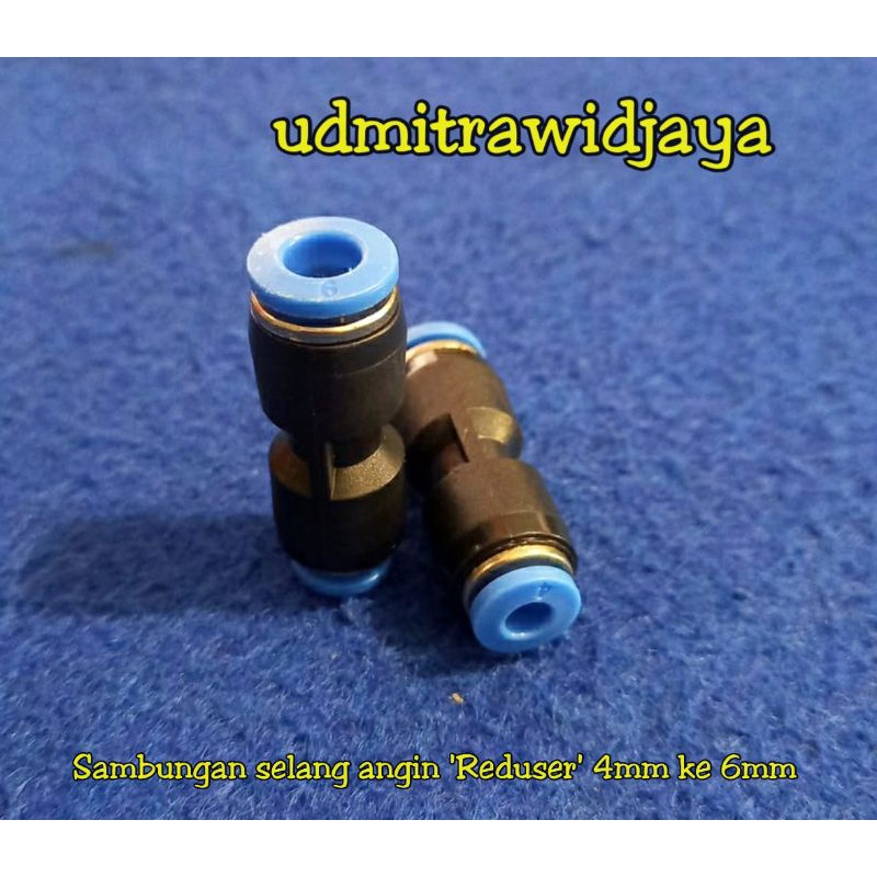 Fitting Reducer - XPG8-6(8mmx6mm) - Lurus Sambungan Selang “XCPC” sambungan selang angin 4mm 6mm 8mm 10mm 12mm reduser selang klakson telolet neple angin over selang selang pu angin hight pressure fitting phneumatic reduser 4mm ke 6mm spg 8-12 xpg xcpg