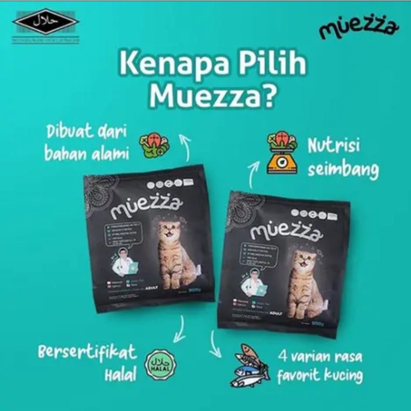 Cat Food (Muezza Kitten) Makanan Kucing Premium HALAL