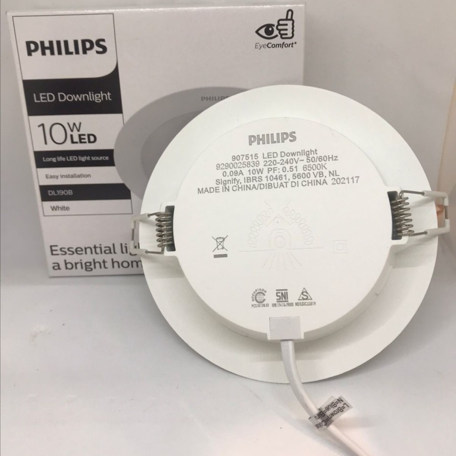 Promo Philips LED Downlight DL190B  Eridani 10w 10 Watt 5&quot; (Putih)