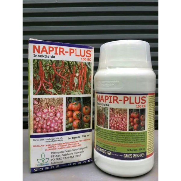NAPIR PLUS 150 EC insektisida ( KLORPENAFIR + BETA SHILFUTRIN) STOK LAMA (250ml )