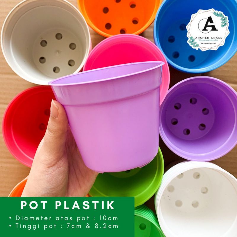 [Ready Stock] Pot Benih Plastik uk. 10cm, Pot Plastik Kecil.
