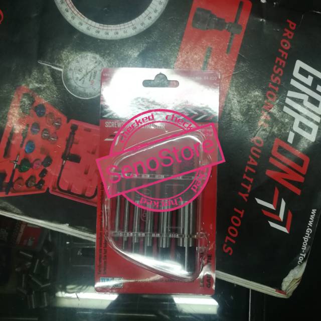 GRIP ON Tap Balik Screw Extractor Set 6 pcs