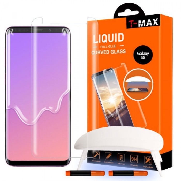 T-MAX TEMPERED GLASS SAMSUNG GALAXY S8 PLUS 6.2 Inch UV FULL GLUE