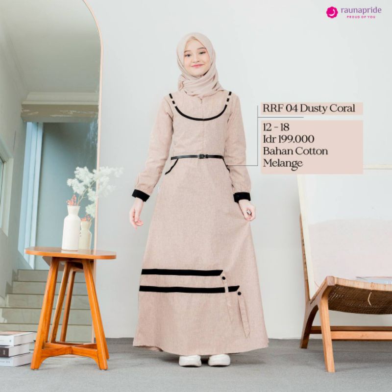 Sarimbit Couple RAUNA SR 04 Dusty Coral / RKF 04 - RGF 04 - RRF 04 - RGAF 04 - RKAF 04 Dusty Coral / Fashion Muslim