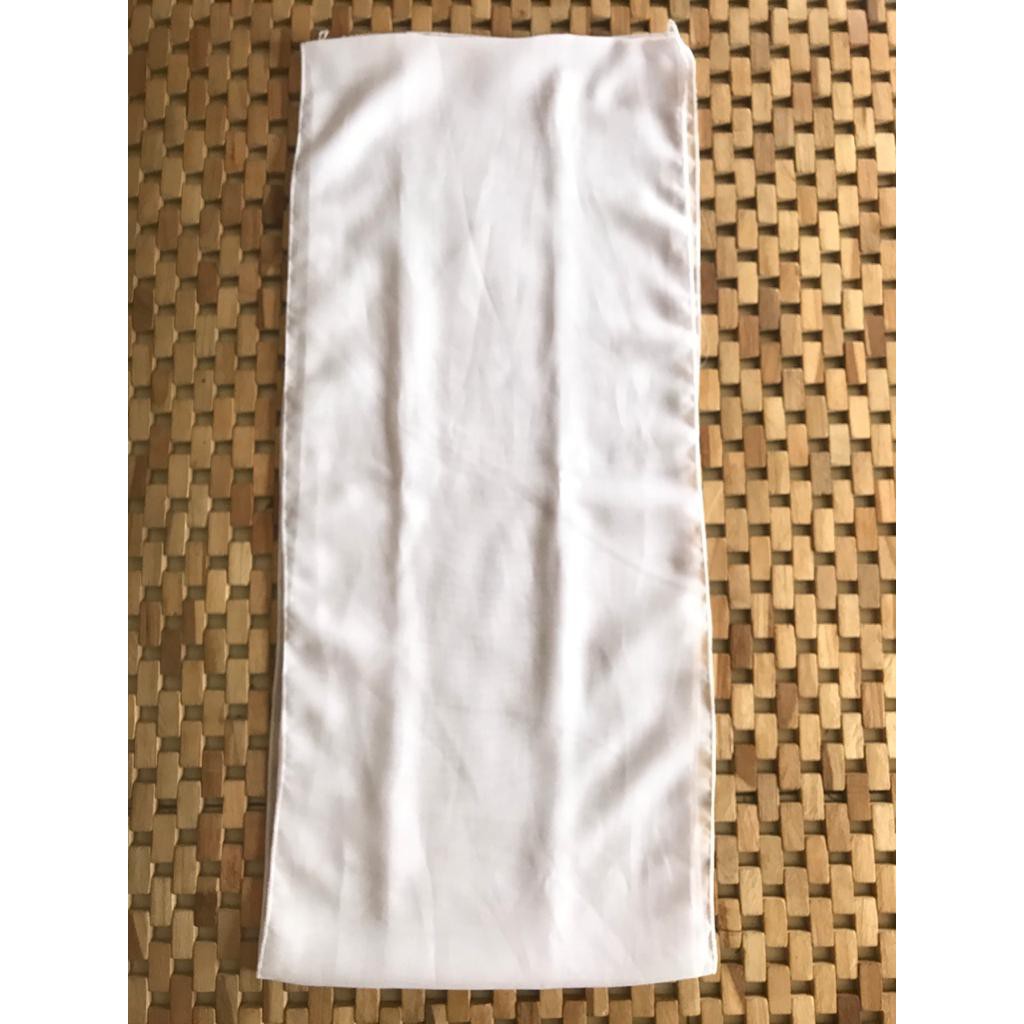 Selendang Sifon/ Sampur Bali-PUTIH