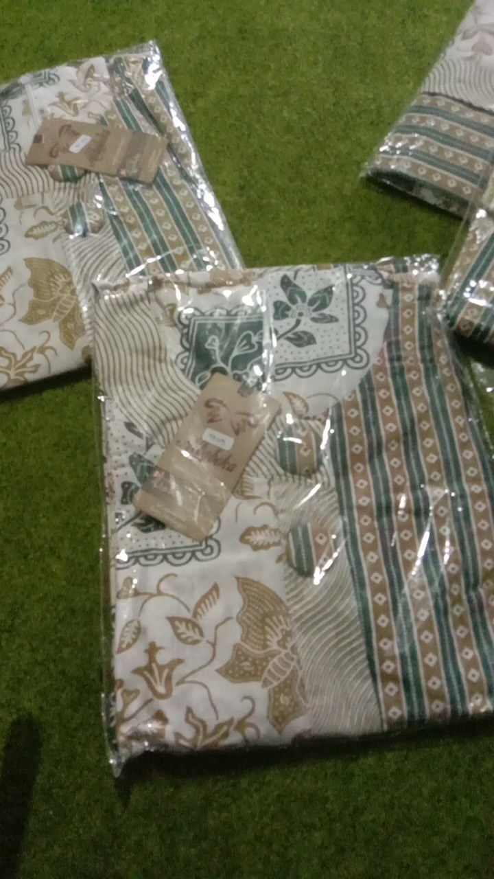 M-l-xl-xxl Batik Tunik Wanita Asj Sa Hrb026 Kenongo Pekalongan Sogan Tulis