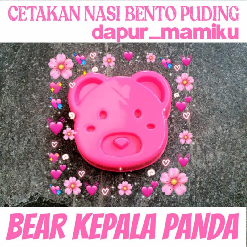 DAPURMAMI Cetakan Nasi Bento Karakter Panda Bear Cetakan Bento Cetakan puding pudding