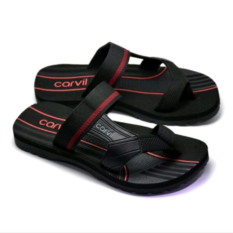 sandal pria carvil spextra s060708 original sandal gunung motif jempol