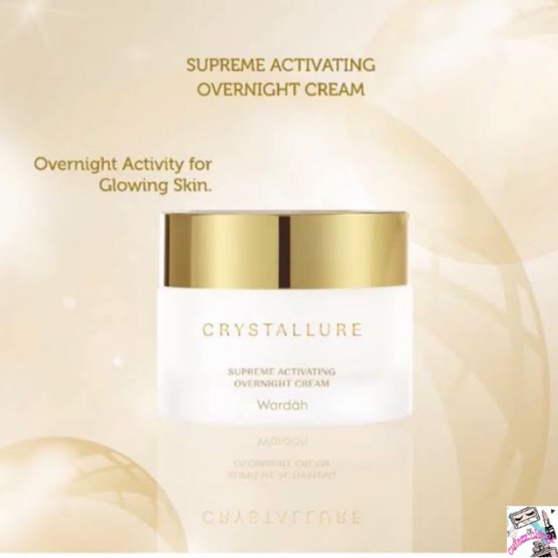 ☃Cutezz_Ching1☃Wardah Crystallure Supreme Activating Overnight Cream 50g