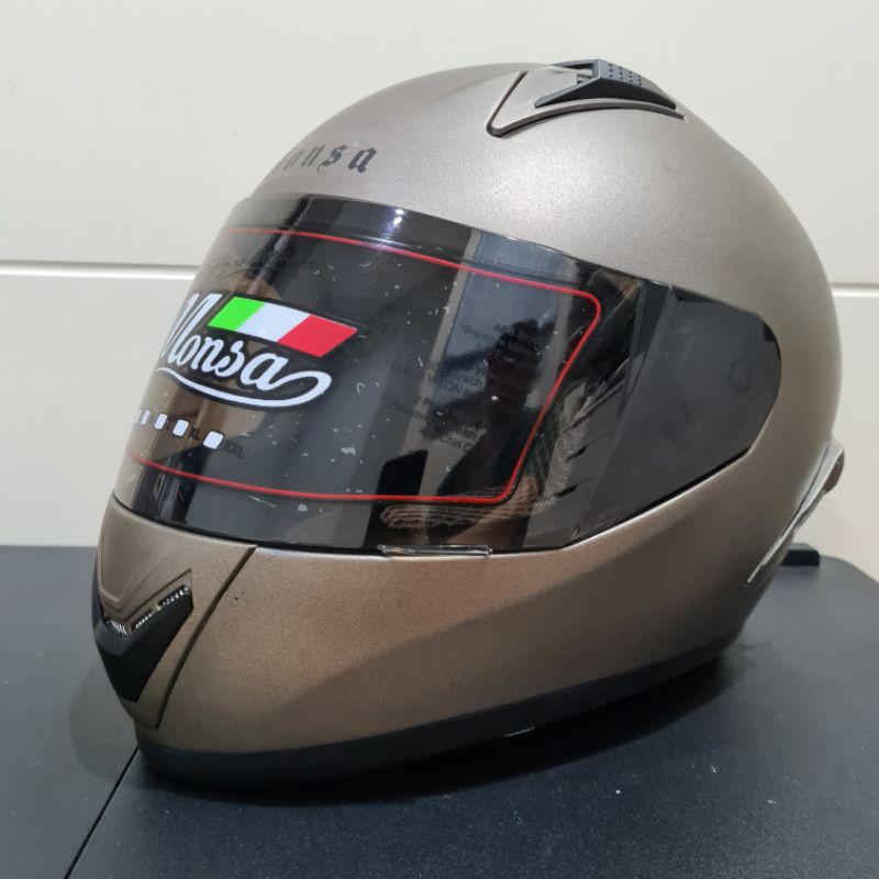 Helm JPN Monsa fullface destroit - solid grey doff