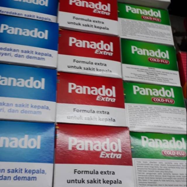 Panadol perbox murah meriah biru merah dan hijau