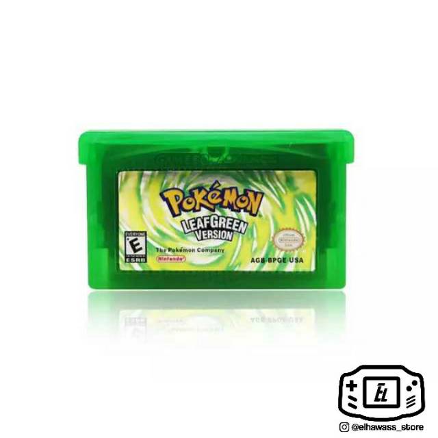 Kaset Gameboy Cartridge Nintendo DS lite Nds Game boy Pokemon leaf green leafgreen Game Retro