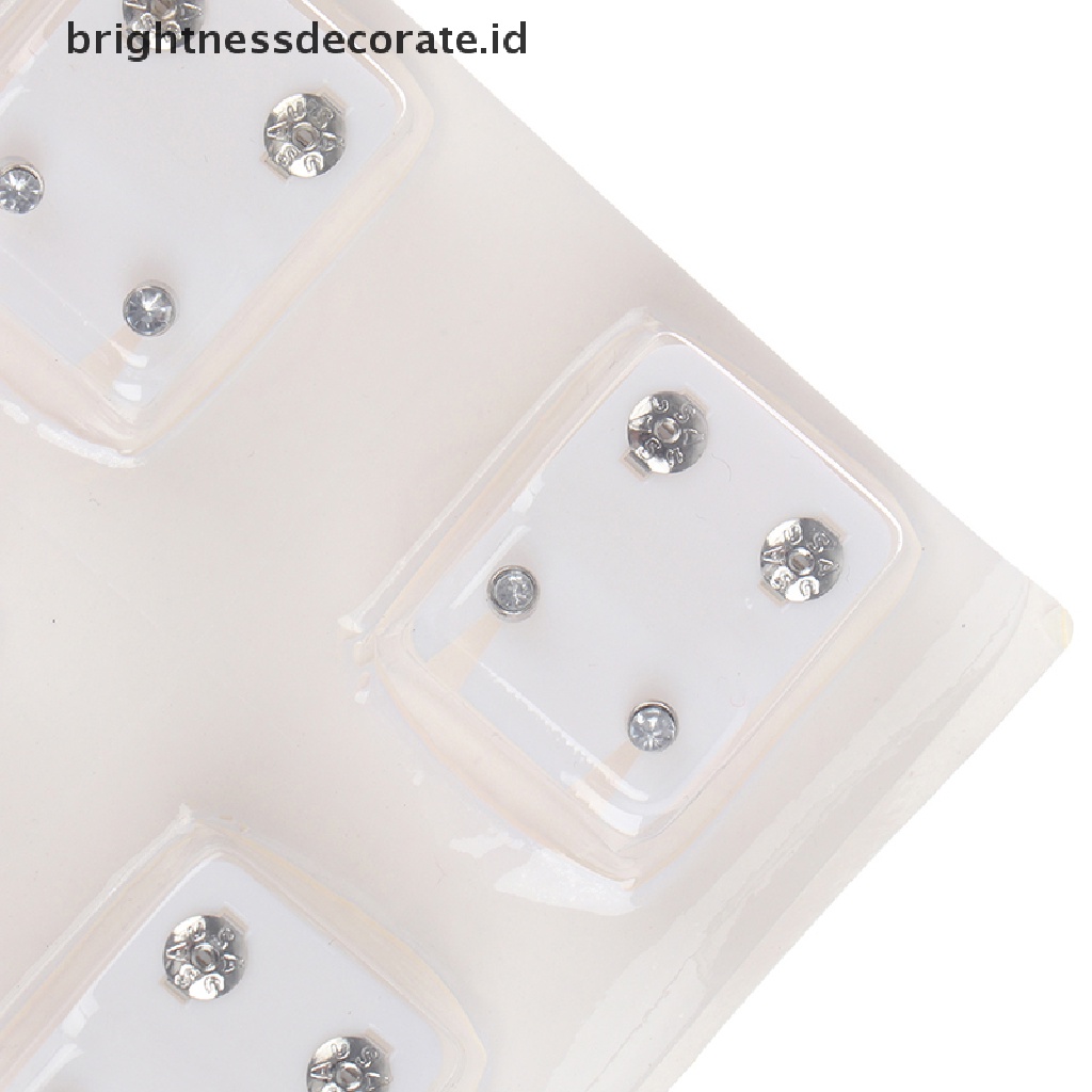 12 Pasang Anting Stud Medis Bahan Baja