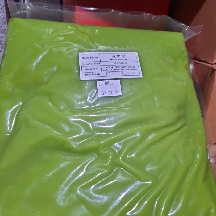 

pasta filling pandan 3 kg