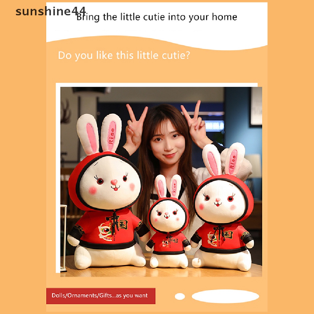 Sunshine Mainan Boneka Plush Kelinci / Macan 2023 Untuk Tahun Baru Cina