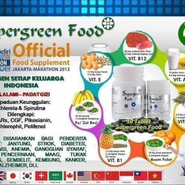 multivitamin Supergreen Food ( SGF )