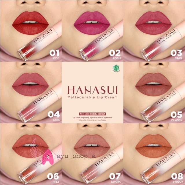 Hanasui Mattedorable Lipcream