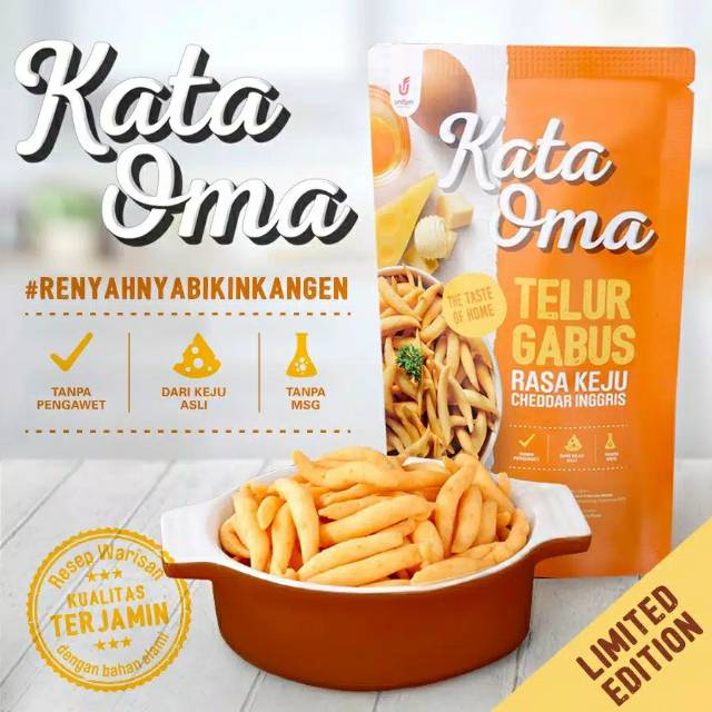 

Kata Oma - Telur Gabus rasa Keju Cheddar Inggris