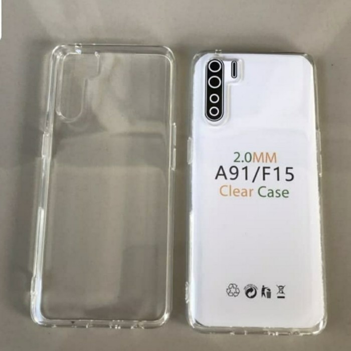 ORI Softcase Clear Case Silikon Kondom Case Bening Casing HP Oppo F15 (TA)