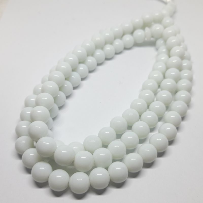 TASBIH 10MM BATU GIOK SUSU 99BUTIR NATURAL