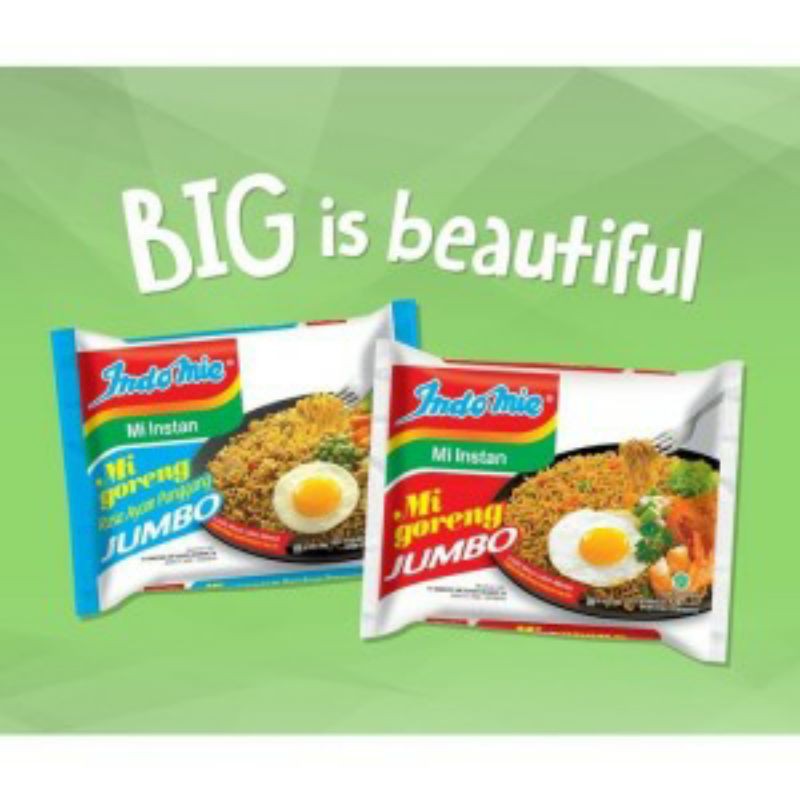 (paket hemat 3 pc )INDOMIE MIE GORENG JUMBO 129 gram