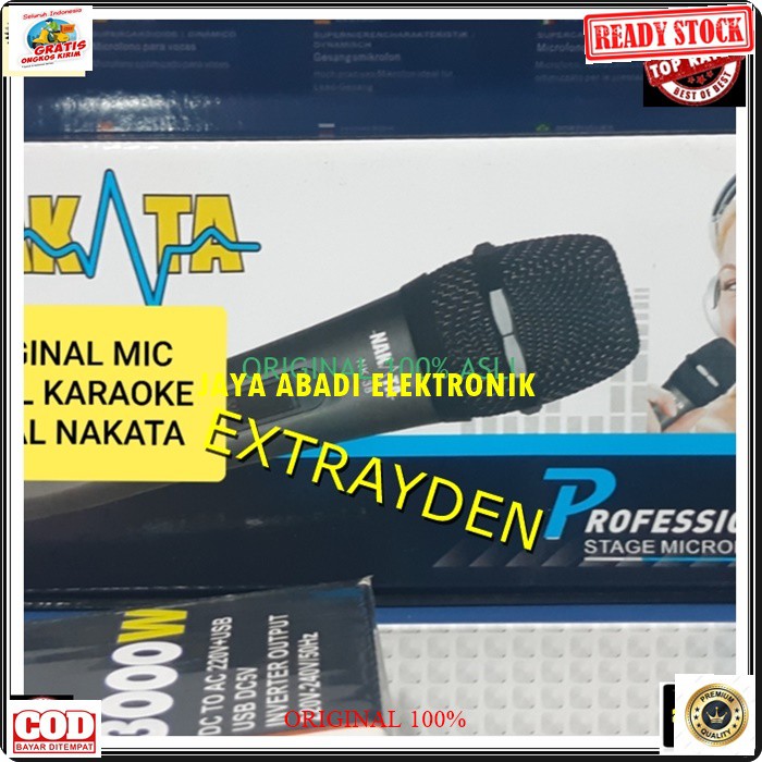 G159 ORIGINAL nakata Mic kabel Microphone cable mik karaoke mikrophone vocal vokal audio sound system pengeras suara pro profesional dynamic ktv live musik asli music  Bisa ke SEGALA ALAT AUDIO  TIDAK MENGGUNAKAN BATERAI HEMAT ENERGI  GARANSI UANG KEMBALI