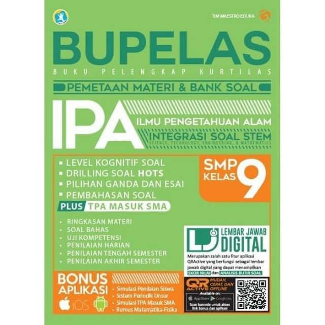 BUKU BUPELAS PEMANTAPAN MATERI DAN BANK SOAL IPA SMP KELAS 9