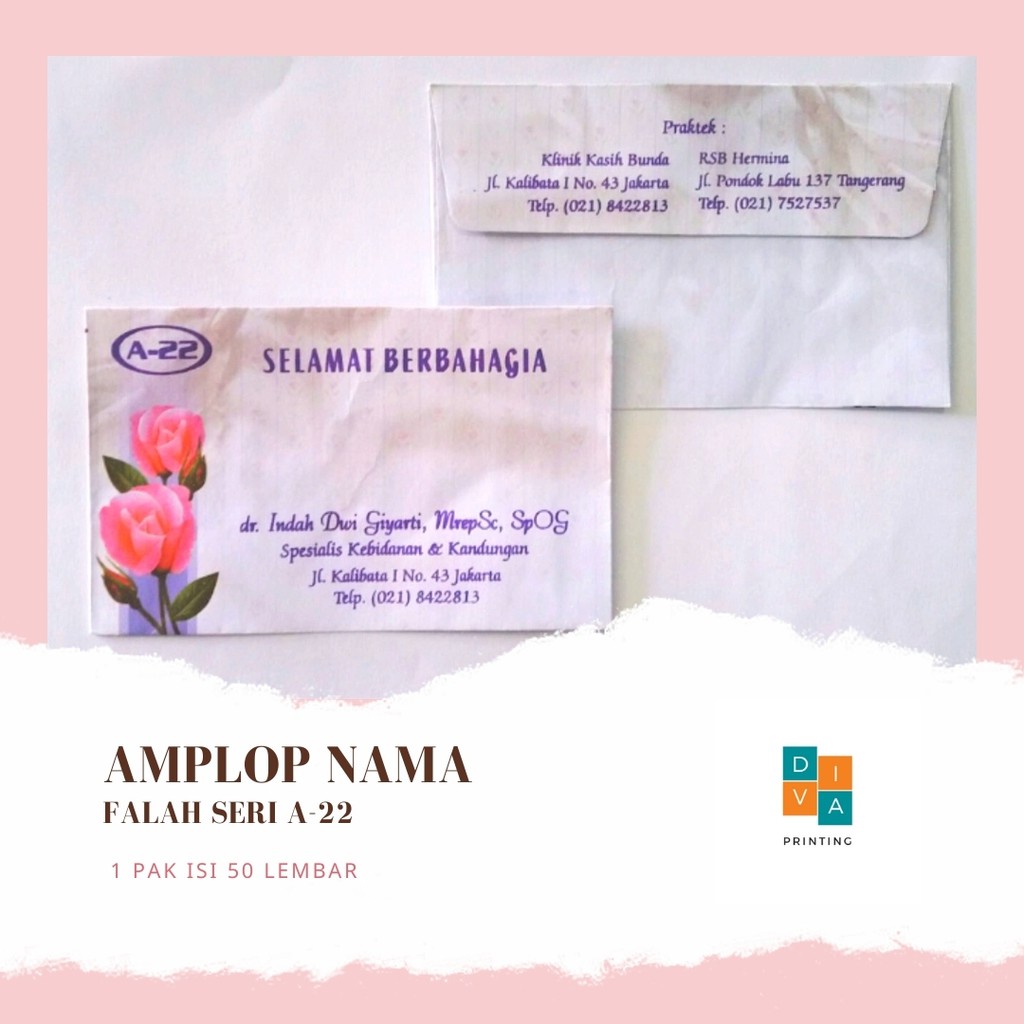 

AMPLOP NAMA | AMPLOP KONDANGAN | AMPLOP FALAH | SERI A-22 | GIFT ENVELOPE | ENVELOPE