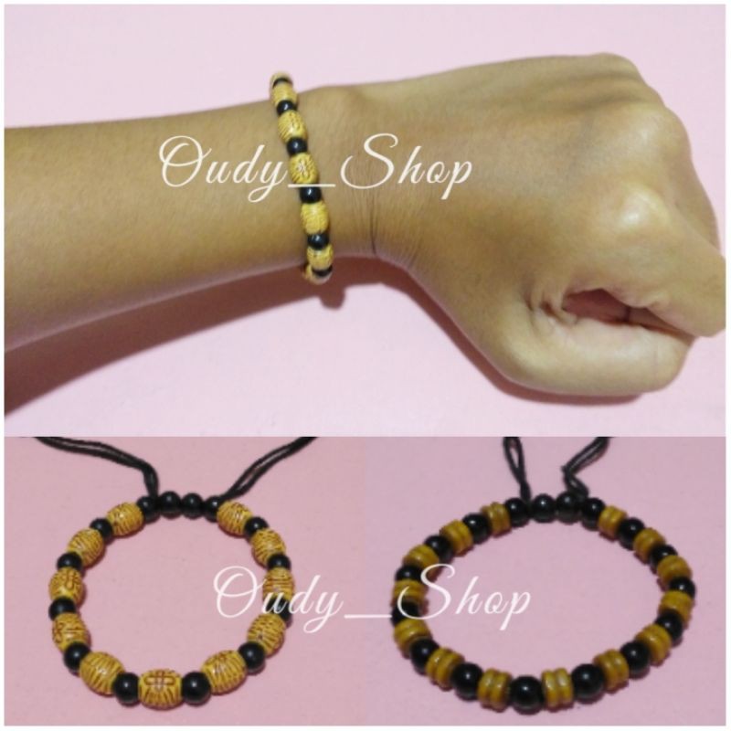 Gelang Etnik Mute Kayu Sekat Gelang Anak dan Dewasa Murah