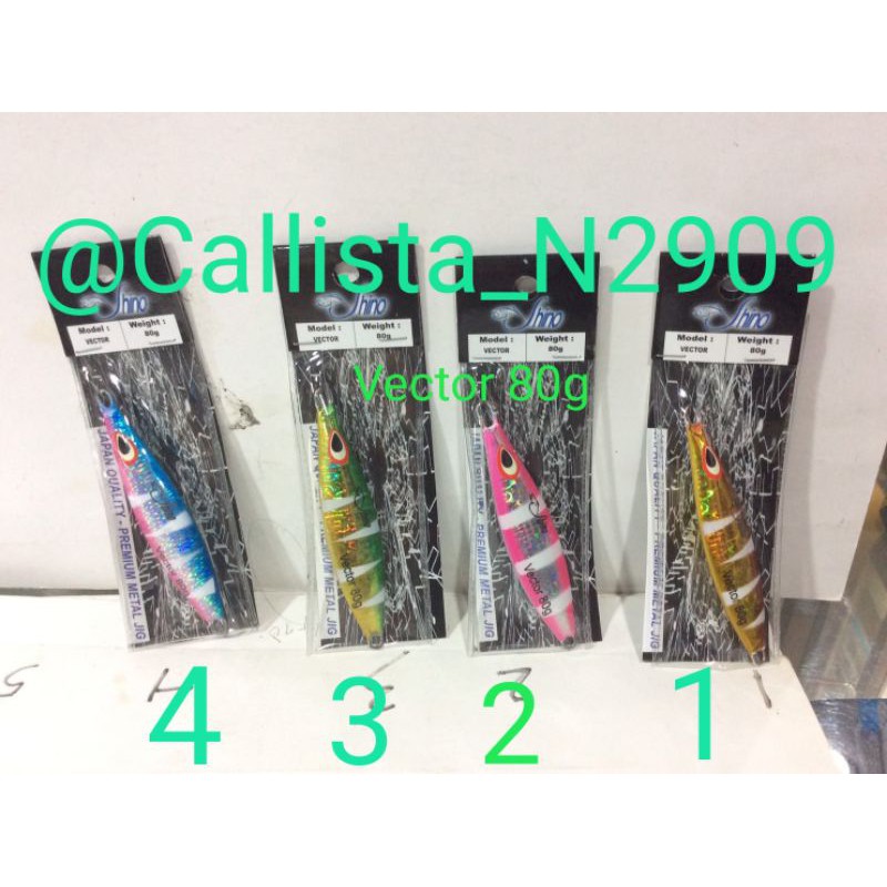 UMPAN METAL JIG MAGNUM/SMJ 302/PITCH/AXIS/VECTOR SHINO 80GR