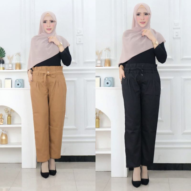 celana panjang wanita - murphi pants drill