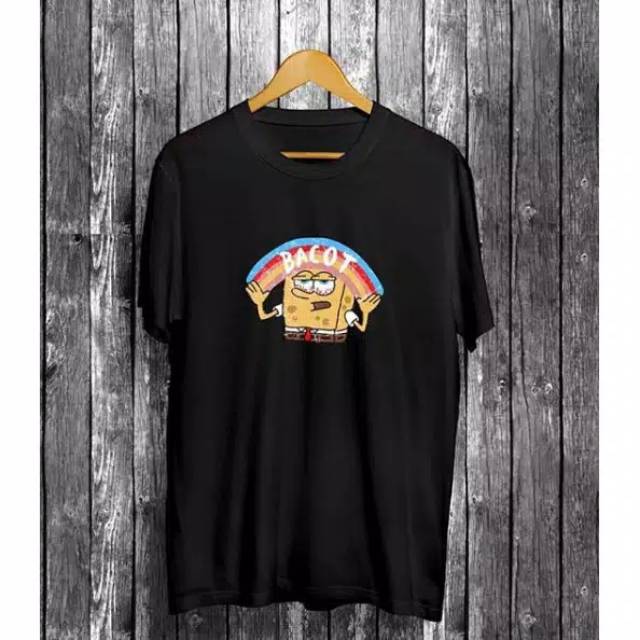 Fourfashion - Kaos Pria / Kaos Distro SPONGEBOOB BACOT CN232 FF