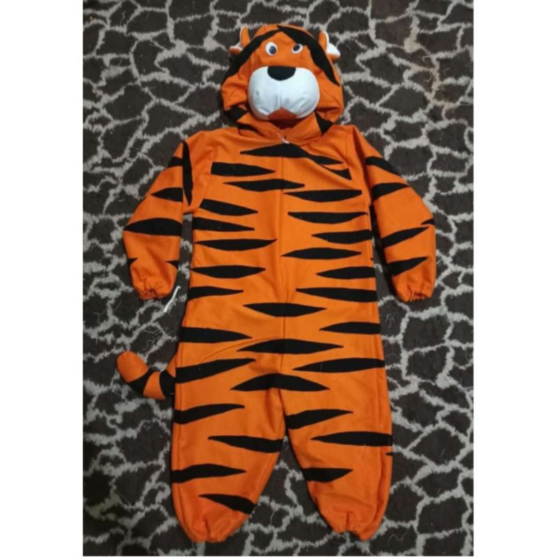kostum harimau / kostum binatang / baju harimau / baju Tiger anak / jumsuit / kostum binatang anak /