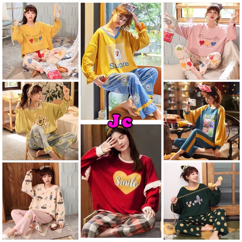 JC- STELAN SUPER PREMIUM PP / Piyama Wanita Premium PP / Piyama Import Wanita Korea Terbaru
